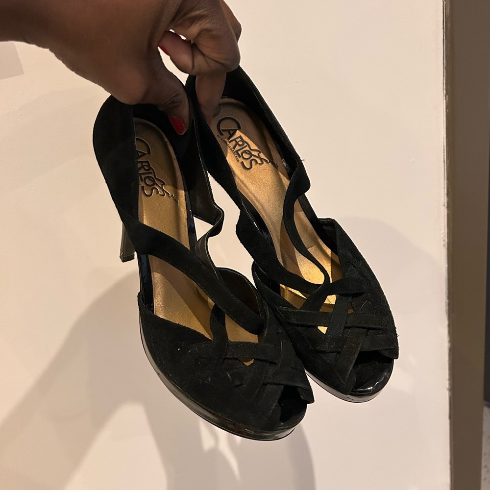Carlos Santana Black Women's Heels